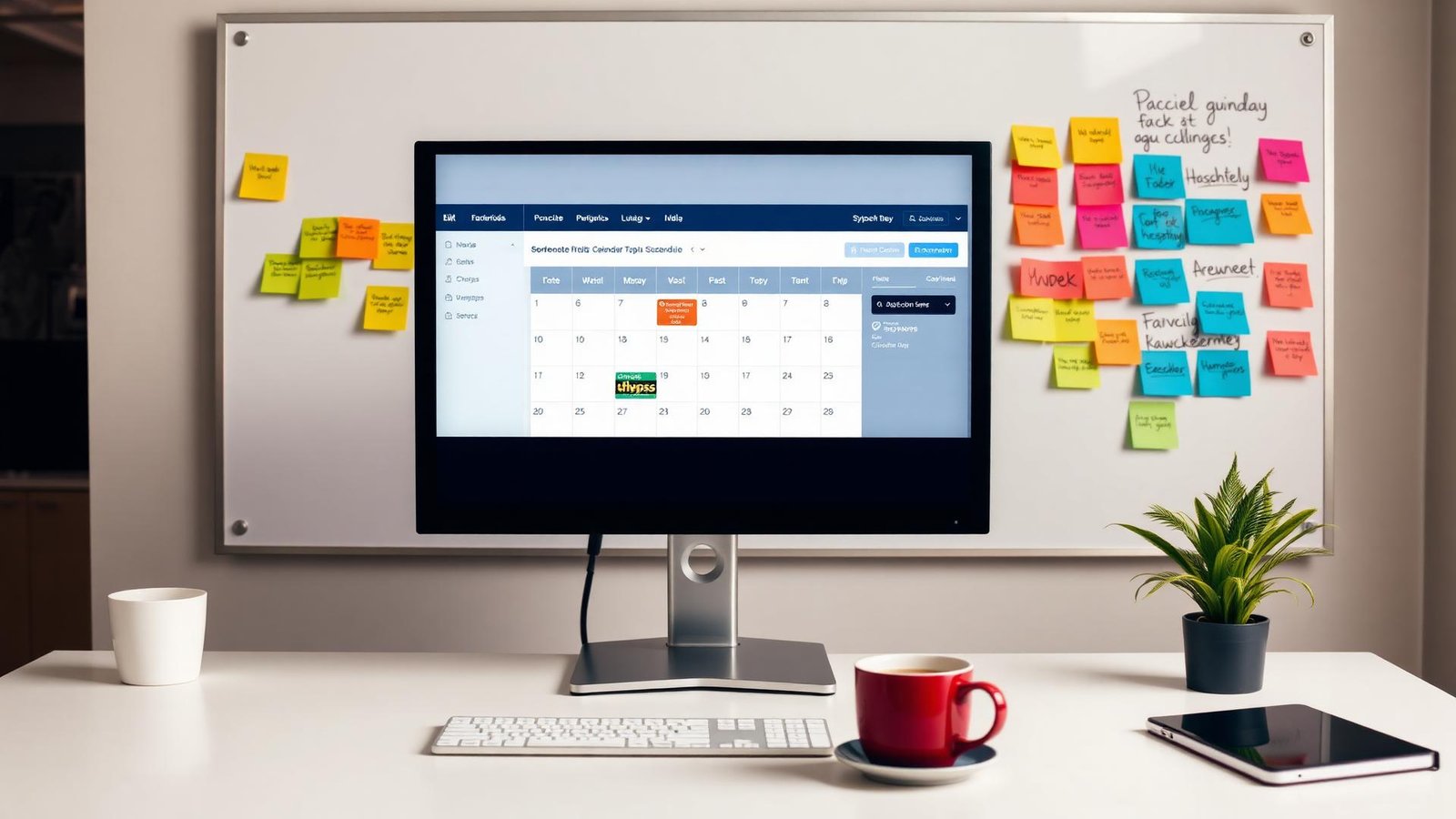 Social media content calendar and engagement analytics dashboard